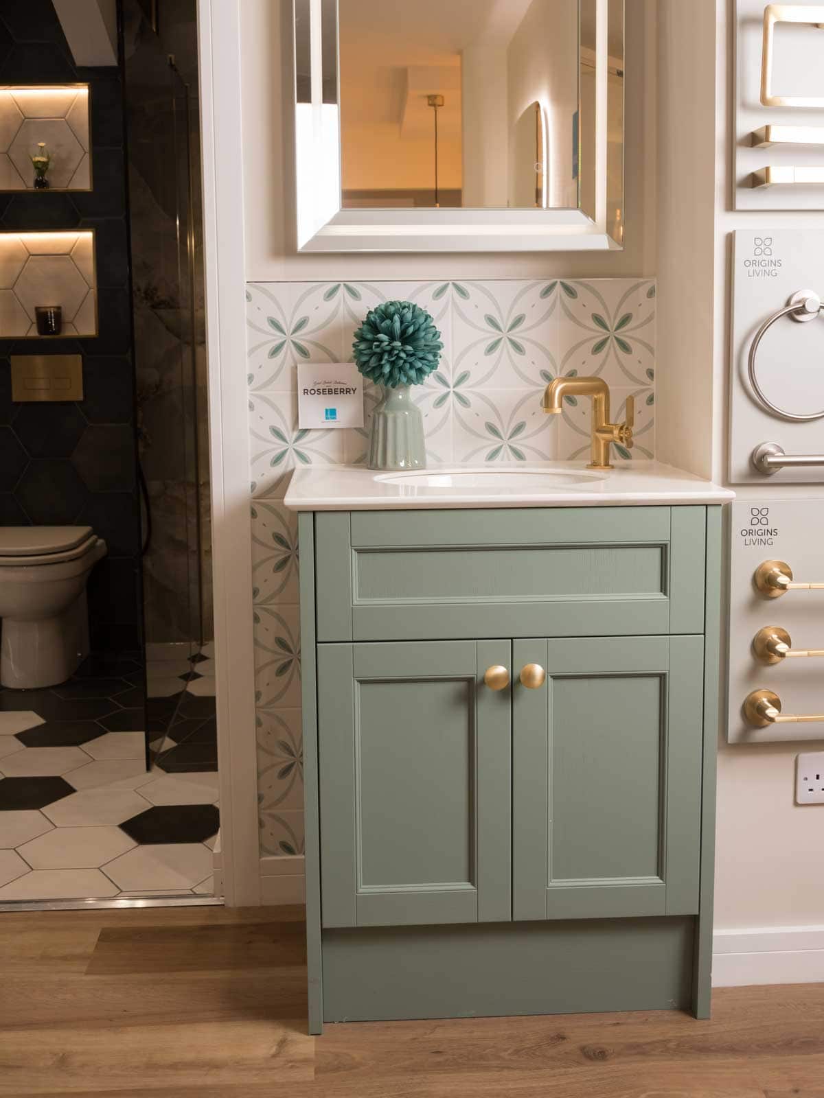 House of Harmony Showroom Display 2 Utopia Roseberry in Pistachio