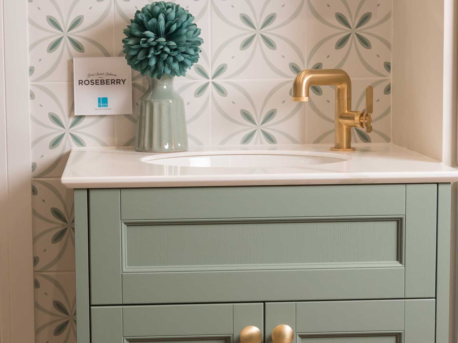 House of Harmony Showroom Display 2 Utopia Roseberry in Pistachio