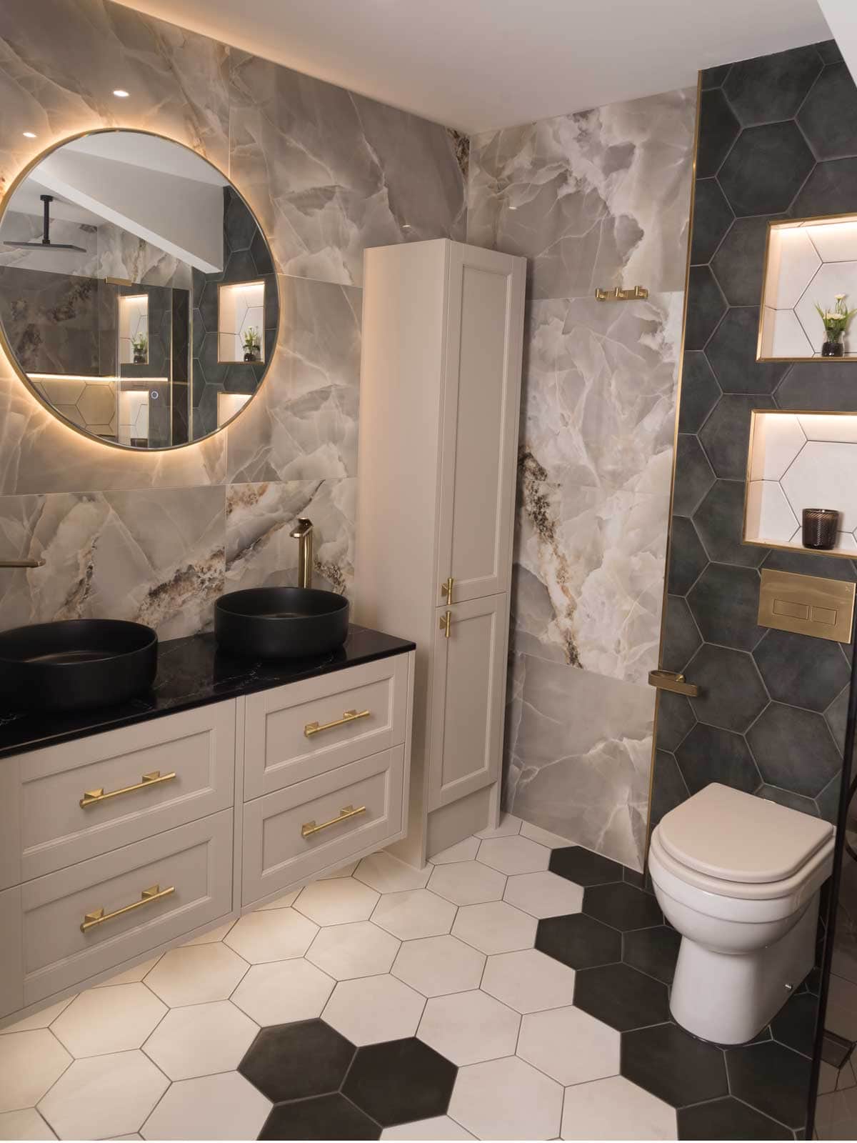 House of Harmony Showroom Display 3 Utopia Roseberry in Natural Limestone