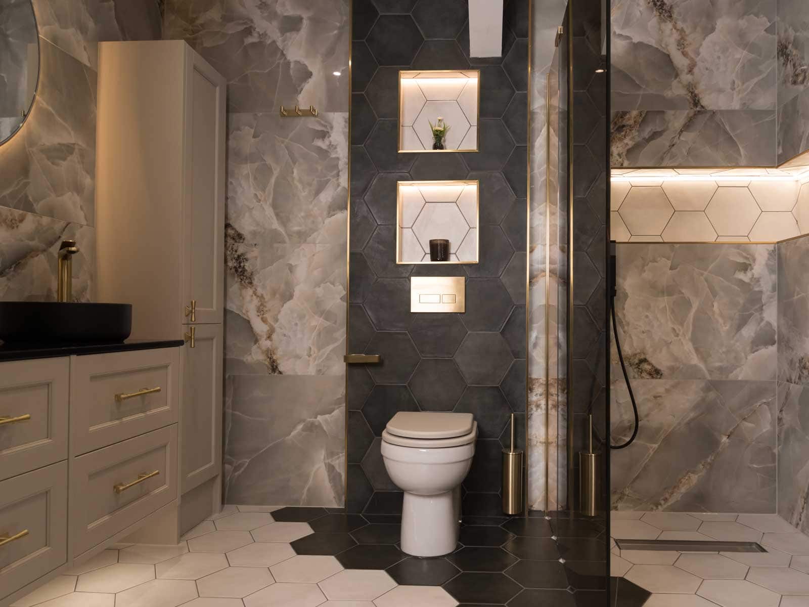 House of Harmony Showroom Display 3 Utopia Roseberry in Natural Limestone