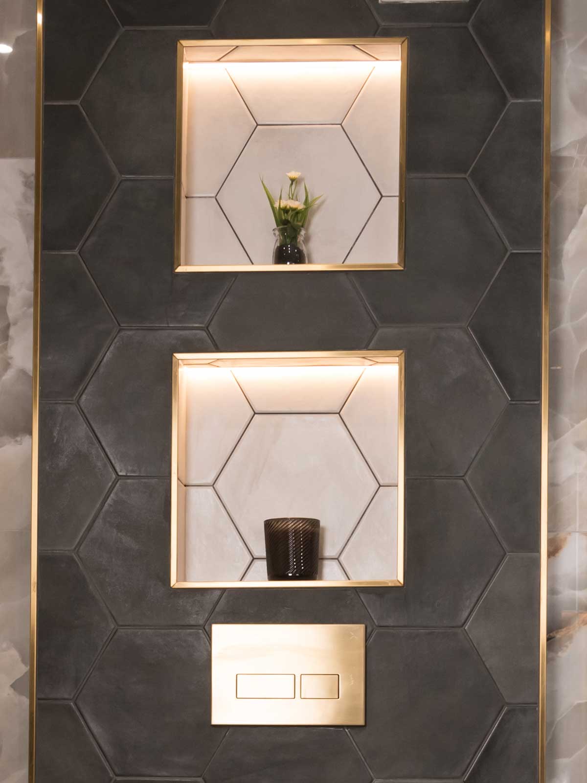 House of Harmony Showroom Display 3 Utopia Roseberry in Natural Limestone