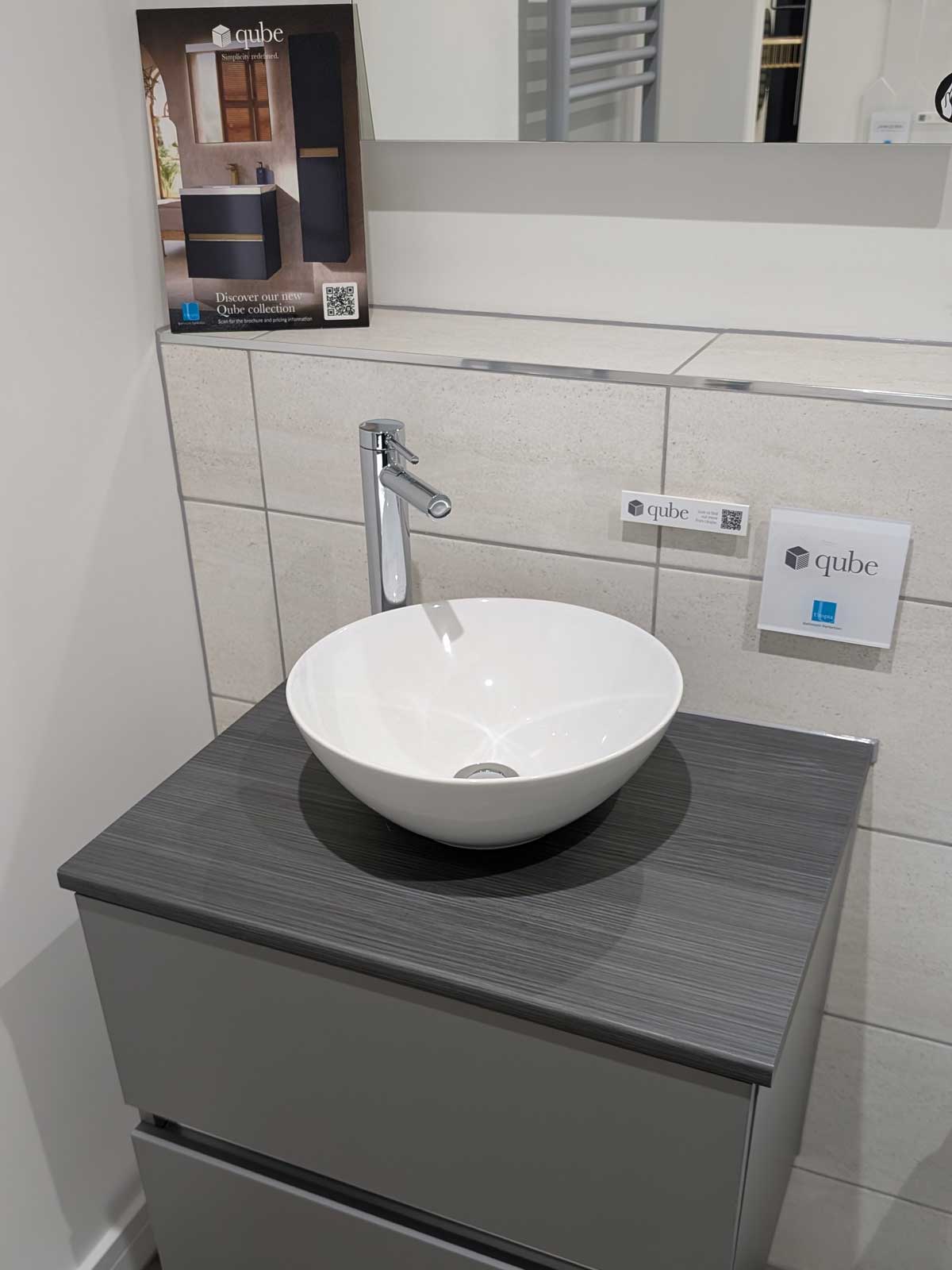House of Harmony Showroom Display 10 Utopia Qube in Matt Grey and Chrome
