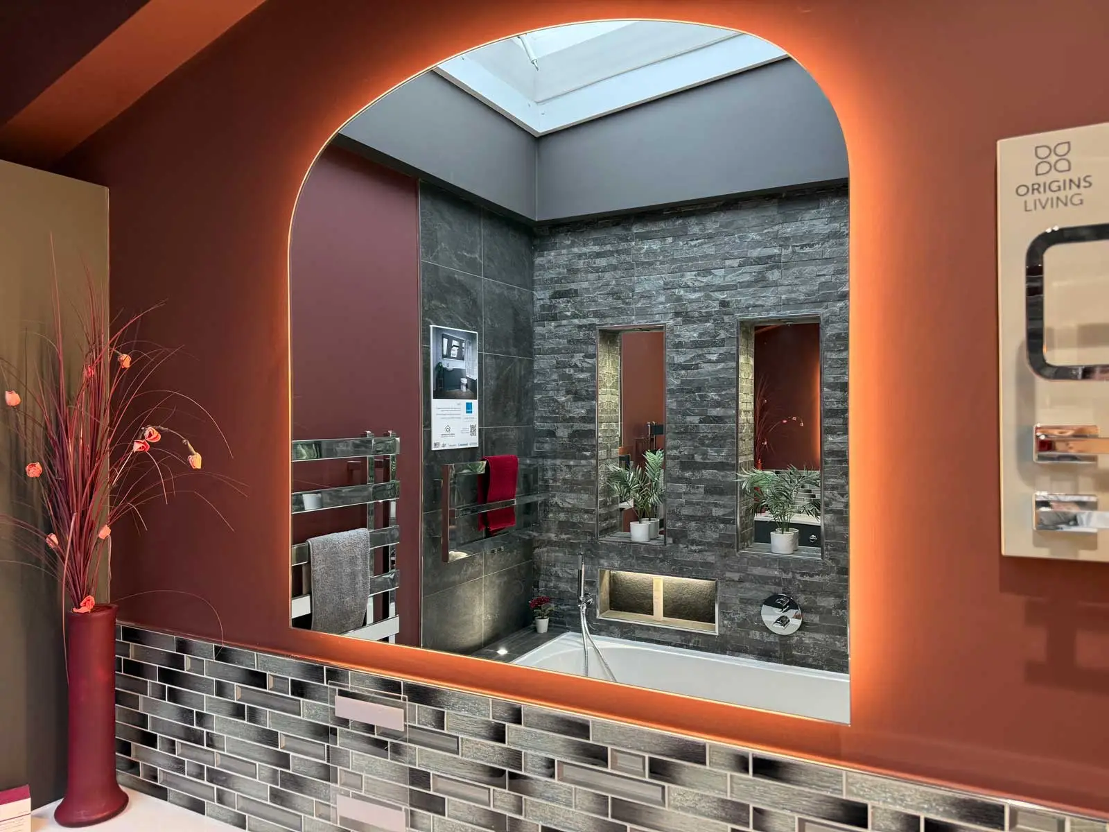 Bathroom Showroom 14 Utopia Fitted Zara in Storm Grey HIB Mirror
