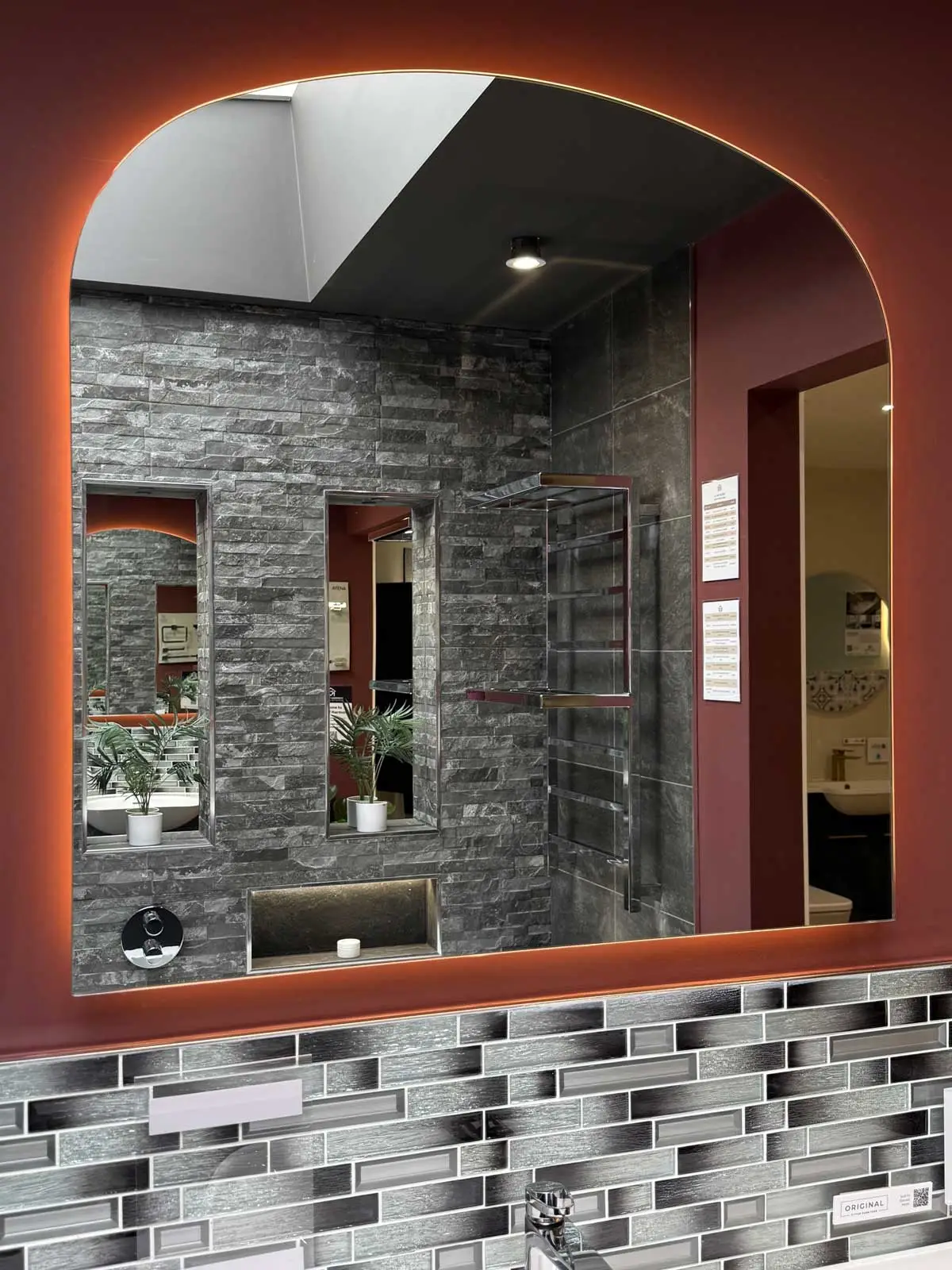 Bathroom Showroom 14 Utopia Fitted Zara in Storm Grey HIB Mirror