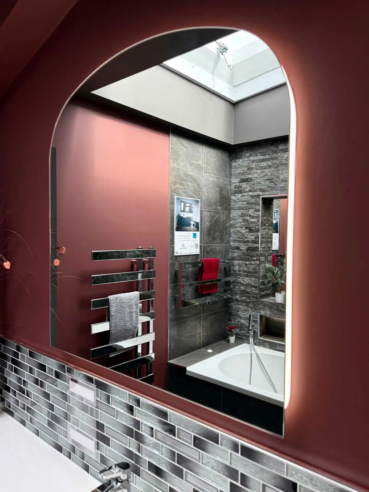Bathroom Showroom 14 Utopia Fitted Zara in Storm Grey HIB Mirror