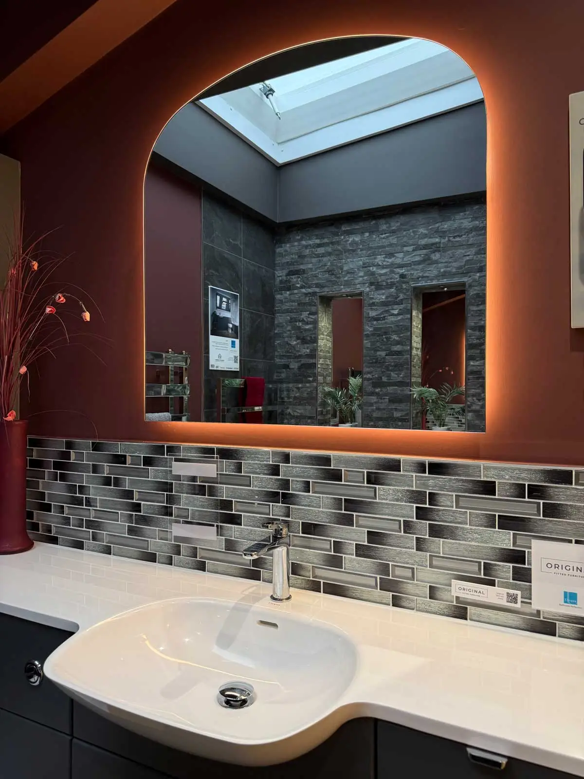 Bathroom Showroom 14 Utopia Fitted Zara in Storm Grey HIB Mirror