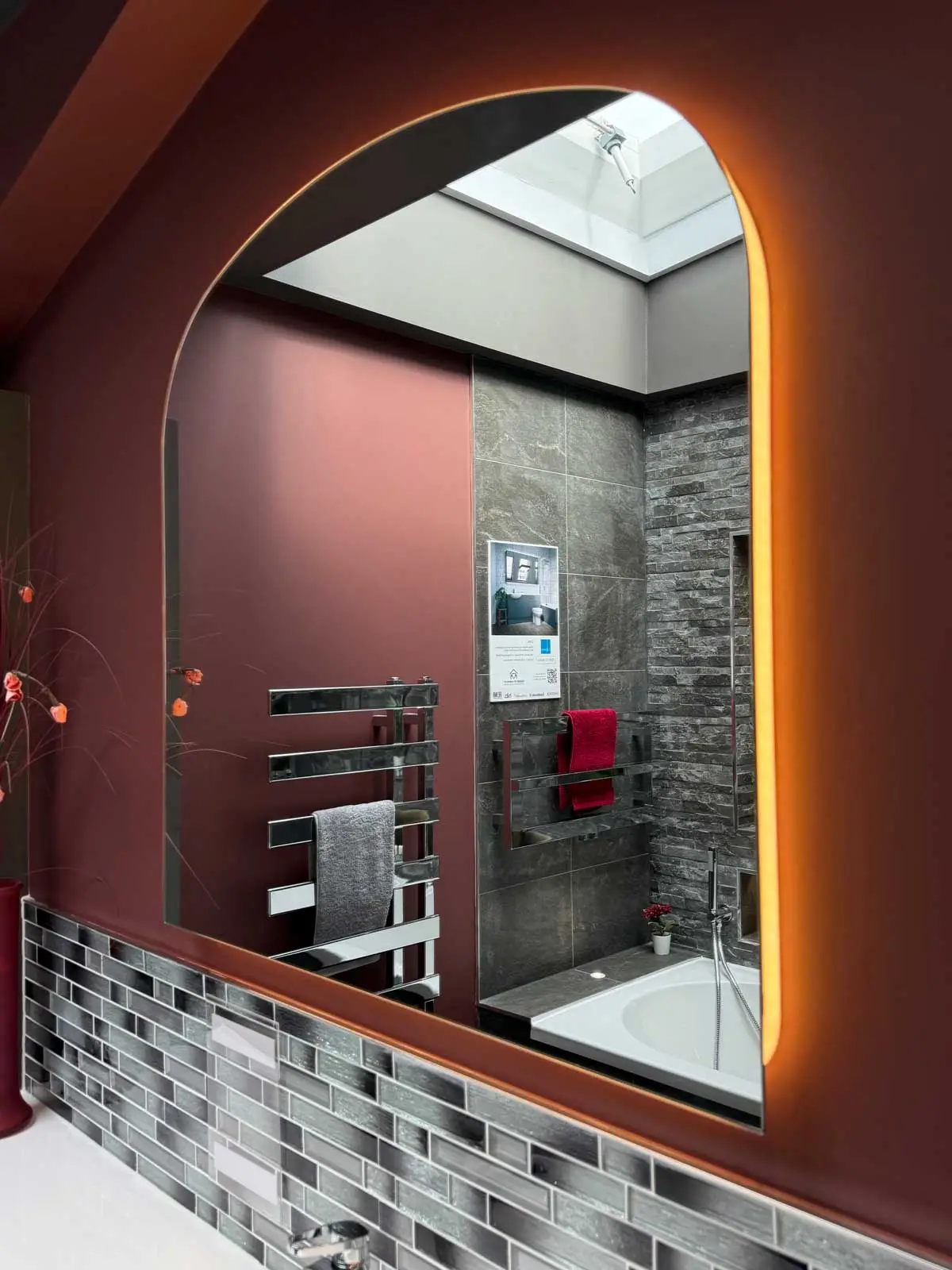 Bathroom Showroom 14 Utopia Fitted Zara in Storm Grey HIB Mirror