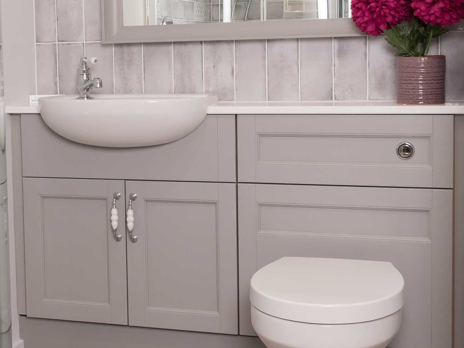House of Harmony Showroom Display 4 Utopia Roseberry in Dove Grey