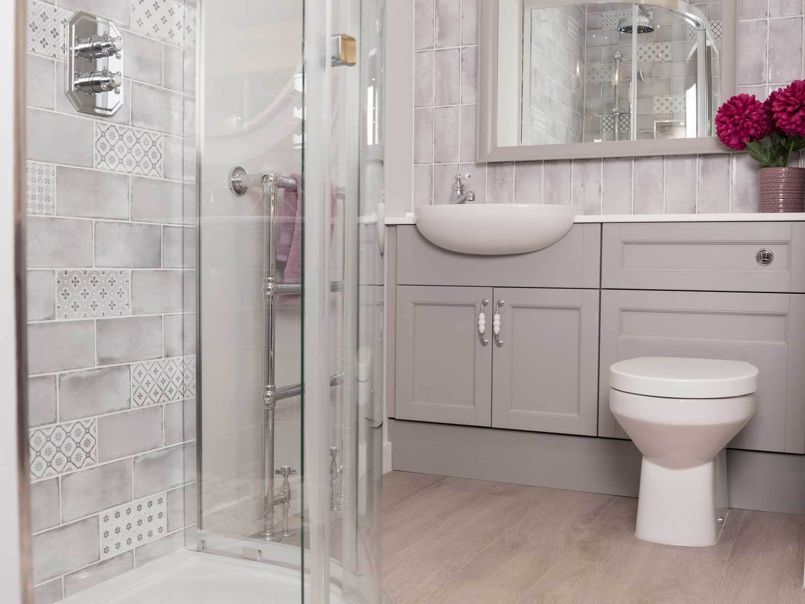 House of Harmony Showroom Display 4 Utopia Roseberry in Dove Grey