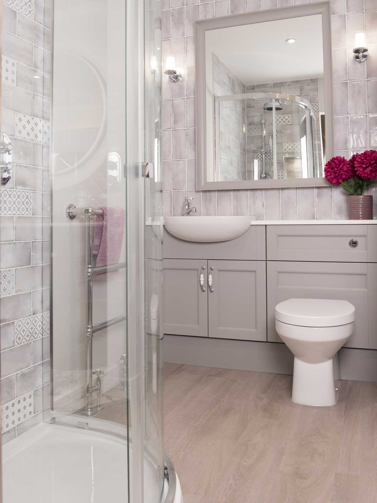 House of Harmony Showroom Display 4 Utopia Roseberry in Dove Grey