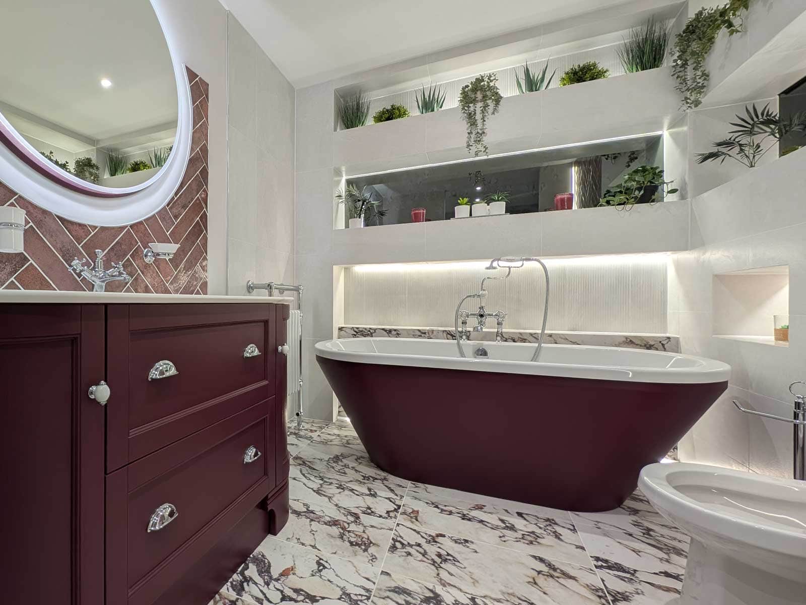 House of Harmony Showroom Display 5 Utopia Roseberry in Mulberry