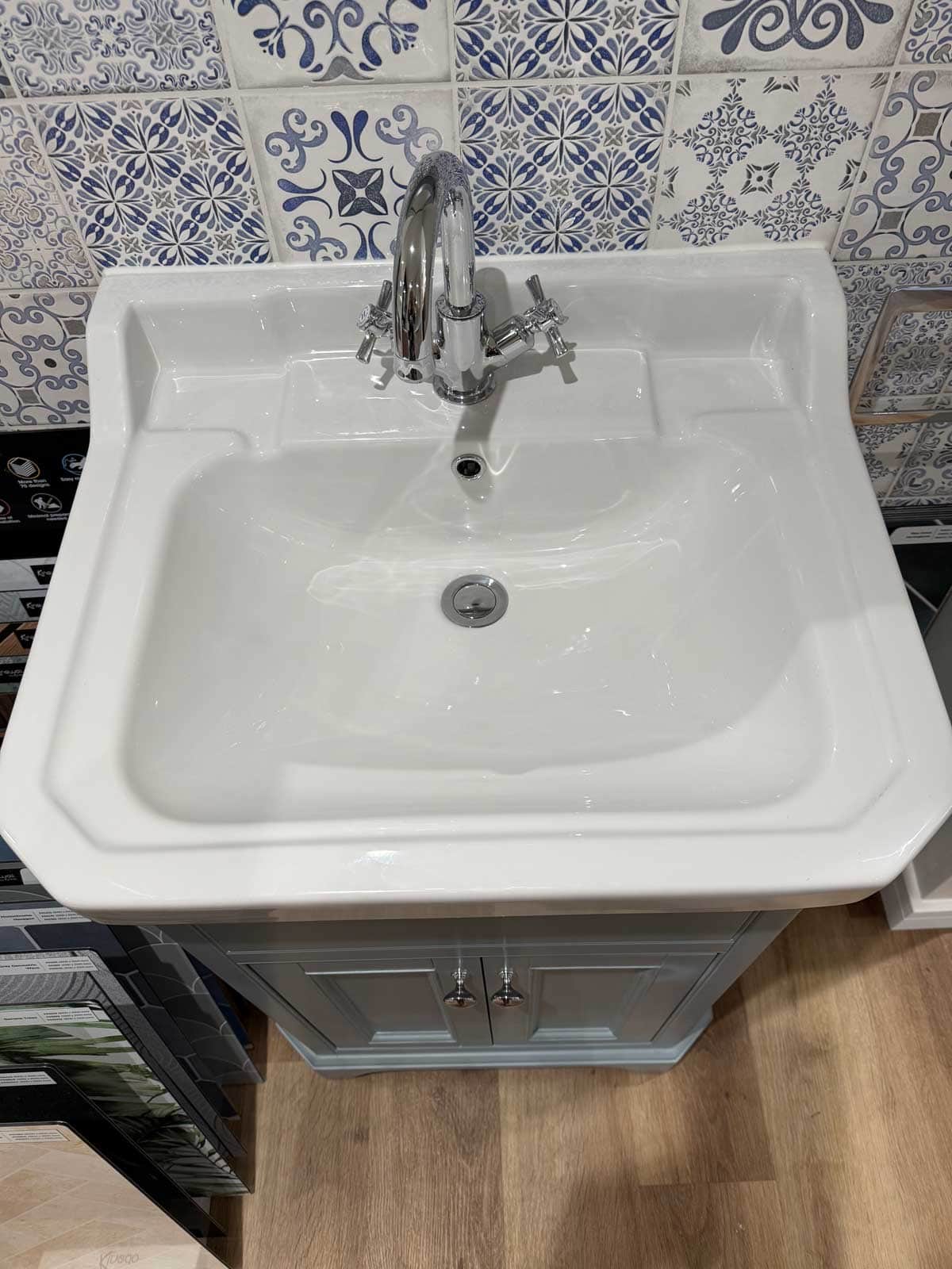 Bathroom Showroom 26 - Tavistock Vitoria in Mineral blue sink
