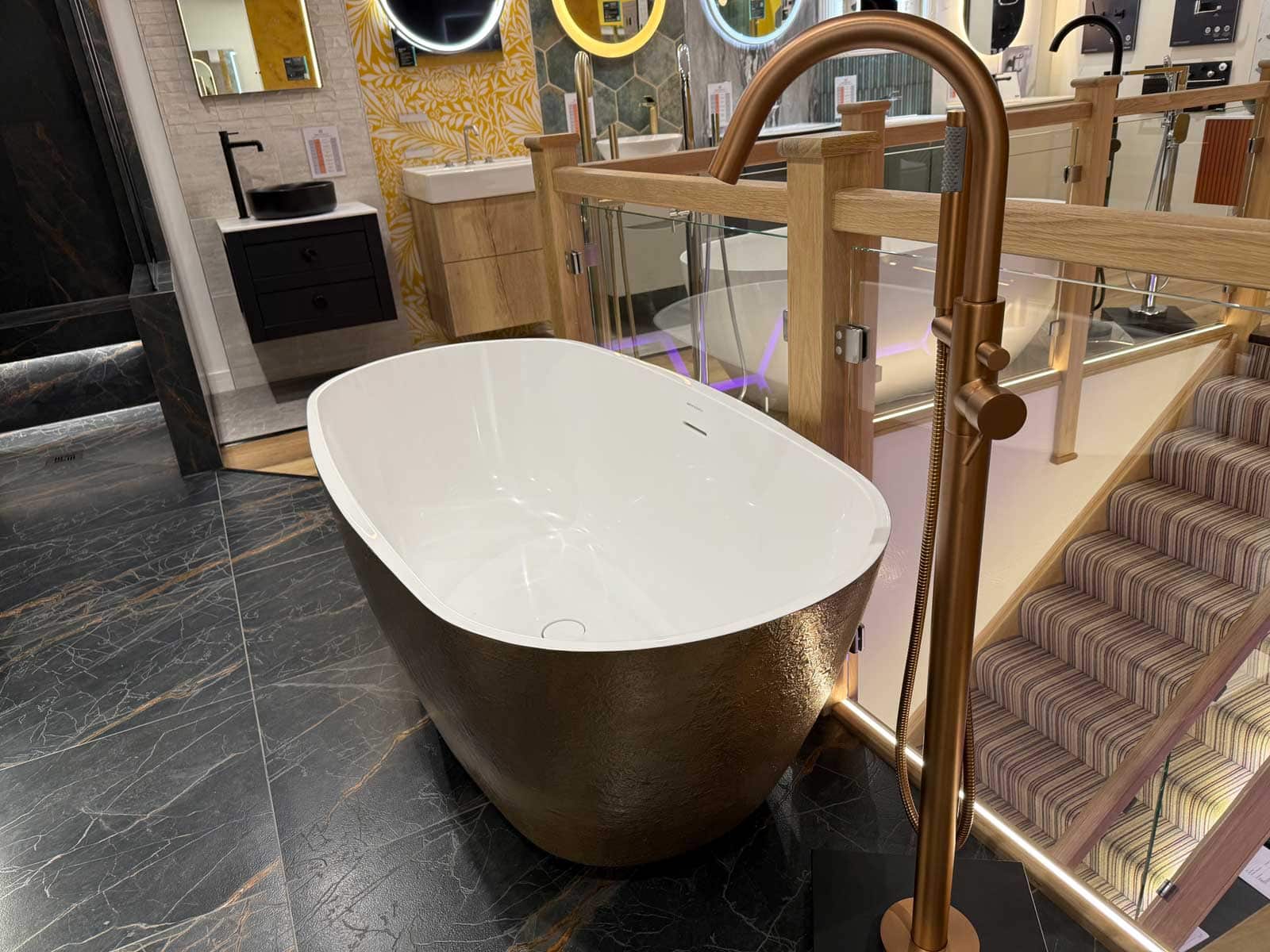 Ashton and Bentley Organic Bath white gloss and Moulton Bronze