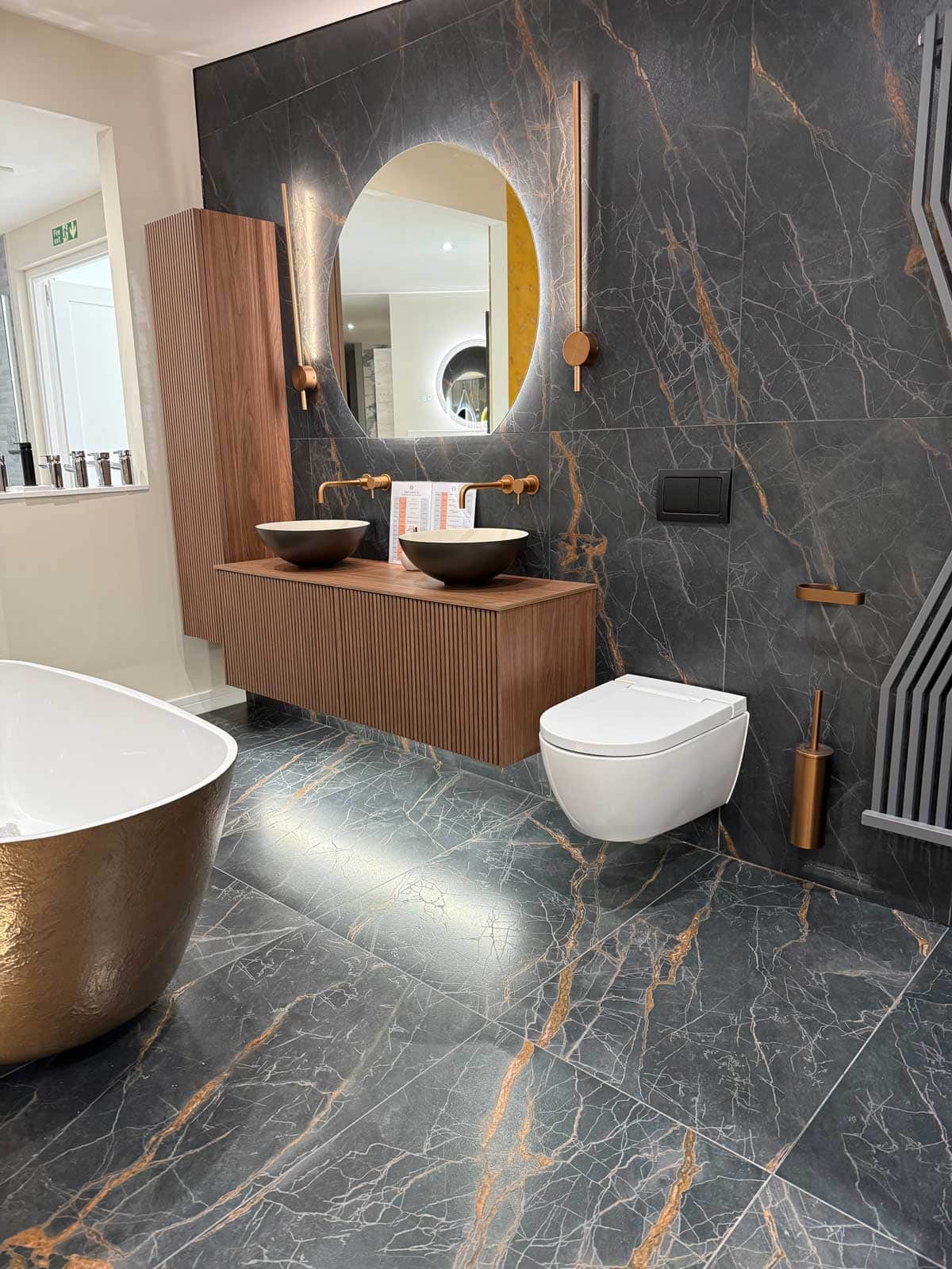 Ashton and Bentley Organic Bath white gloss and Moulton Bronze