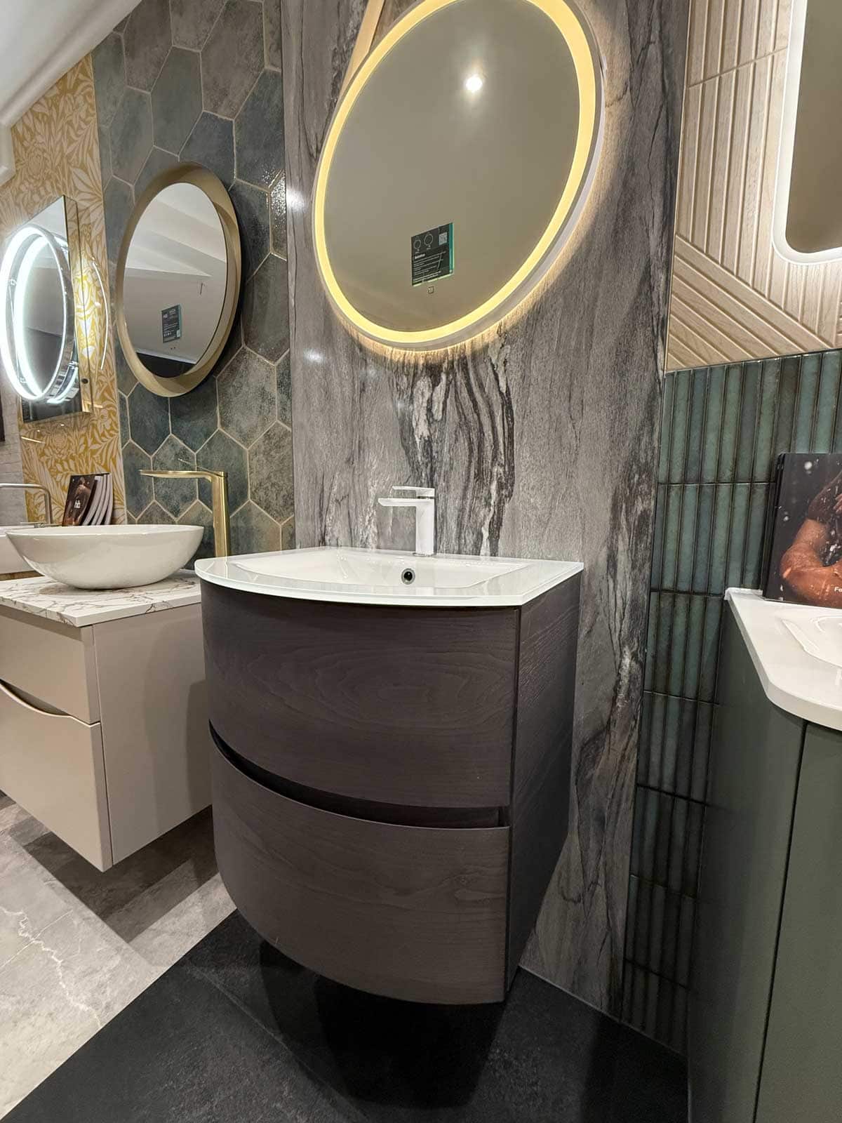 Bathroom Display 37 - Crosswater Svelte in Grey Ash with mirror