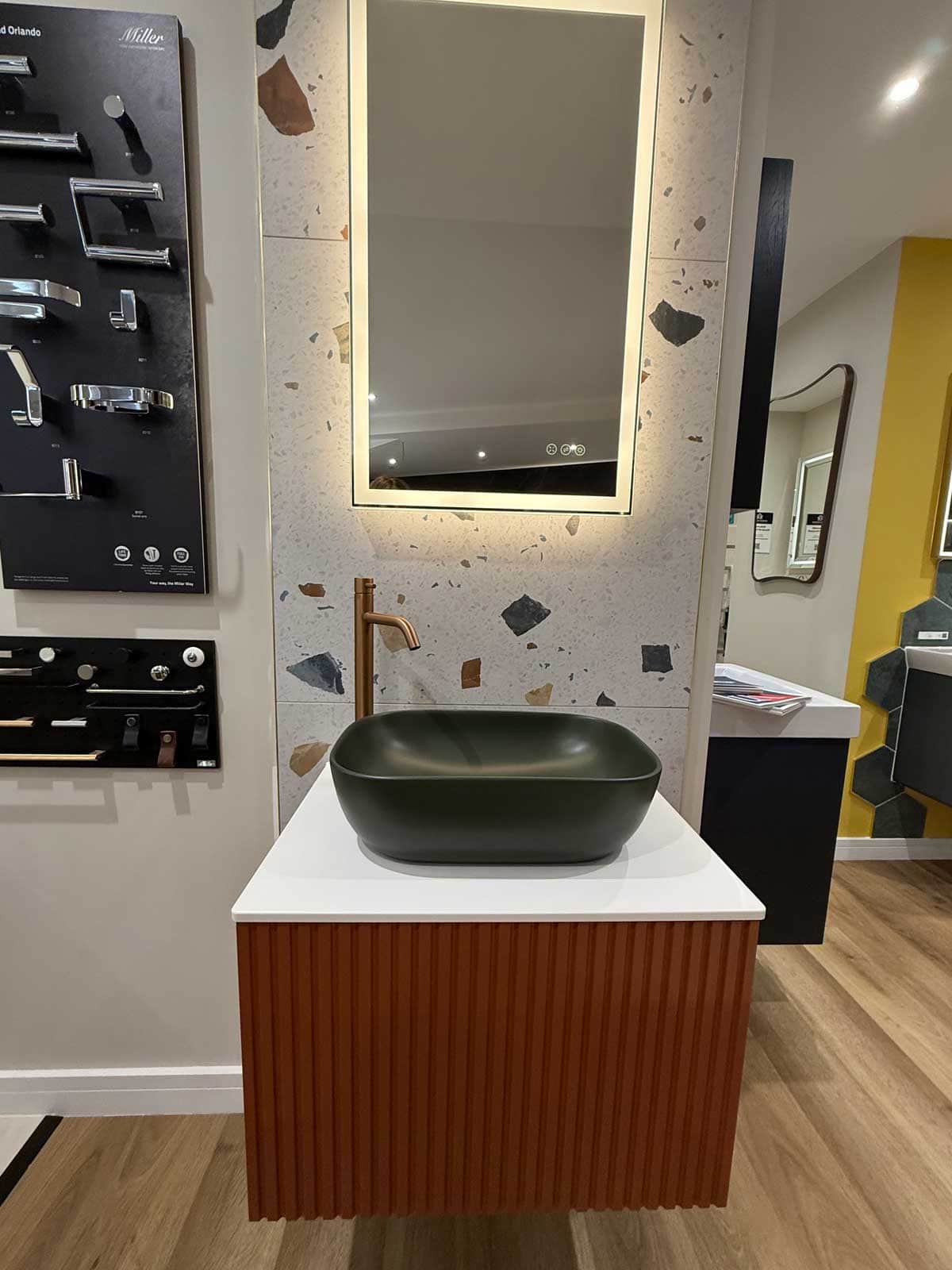Bathroom Display 40 - Salgar Biba collection in Terracotta mirror