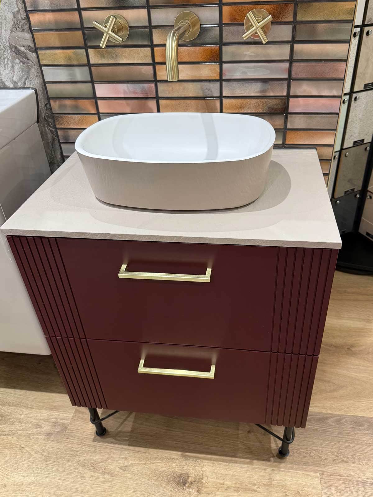 Display 42 - HIB Fabrica in Rich Burgundy