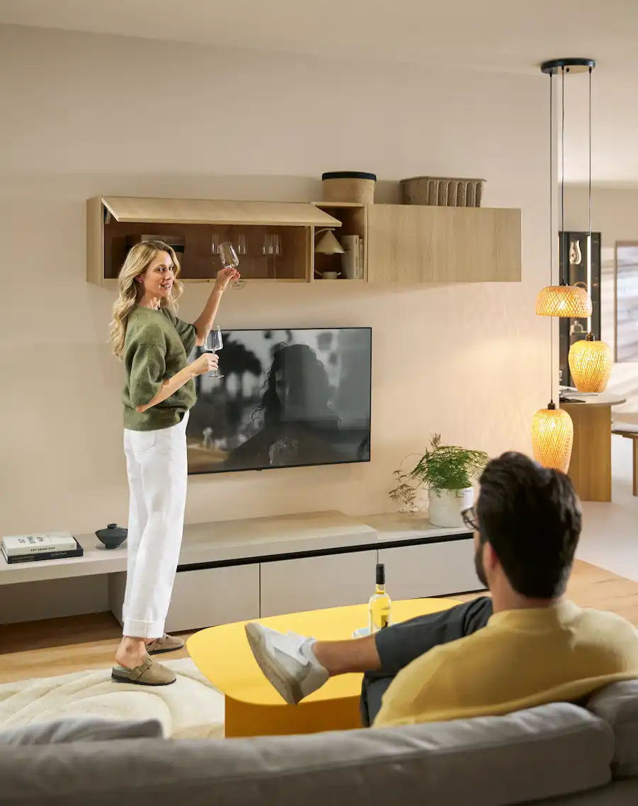 Salona range from Schuller Kitchens open plan living