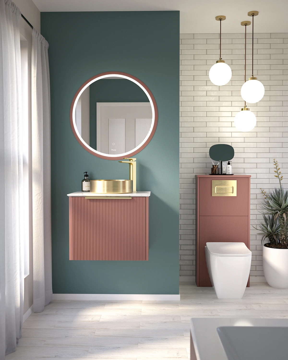 Utopia HeyU Wave Sit On Pull To Open Single Drawer African Rose