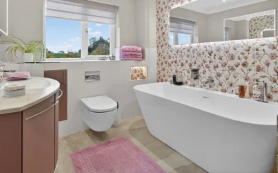Warm and Contemporary Bathroom
