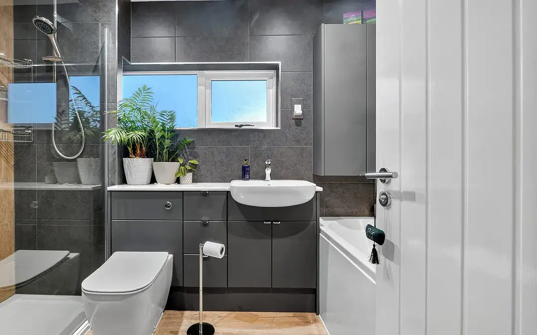 Contemporary Bathroom Transformation -featured