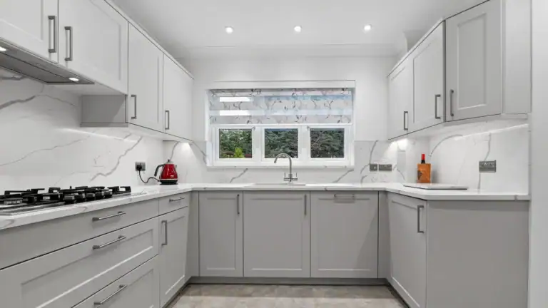 Beautifully balanced timeless and inviting Schuller Kitchen, designed and installed by House of Harmony