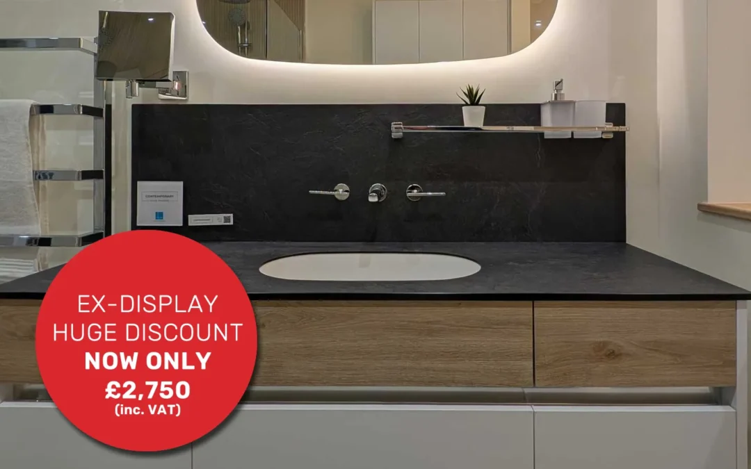 Ex-display bathroom sale Utopia Contemporary Fitted Furniture in Flat White featured