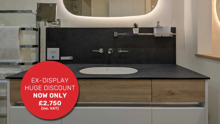 Bathroom Display 19 - Utopia Contemporary Fitted in Flat White and Washed Oak