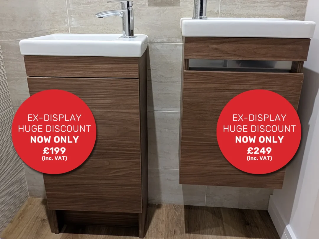 Ex-Display Sale Utopia Qube Cloakroom Floorstanding and Wall Hung Units