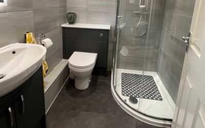 Beautiful Utopia Fitted furniture with Nadia door style in Storm grey – Bury St Edmunds Bathroom