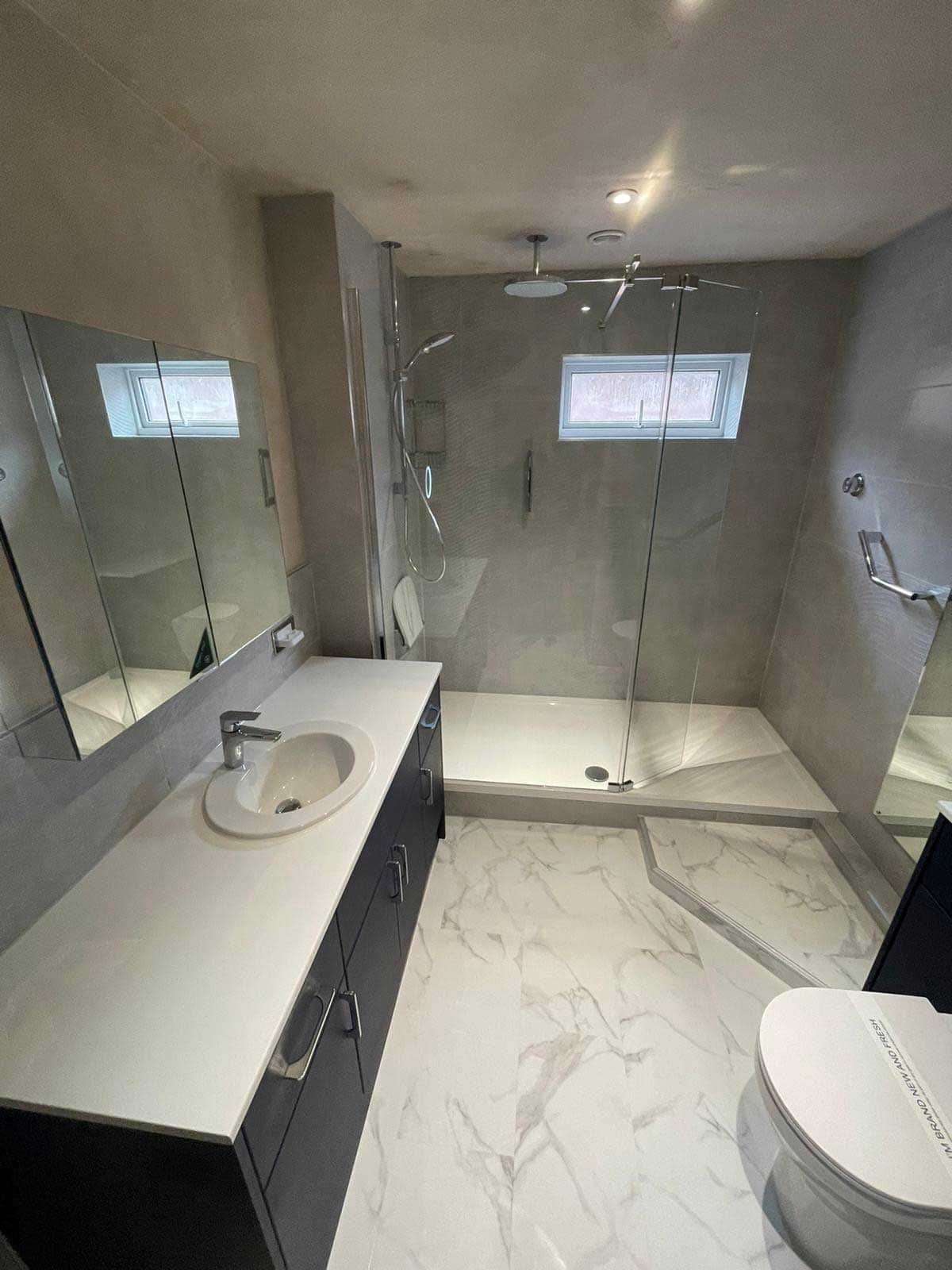 Bathroom in Bury St Edmunds, Suffolk designed and installed by House of Harmony