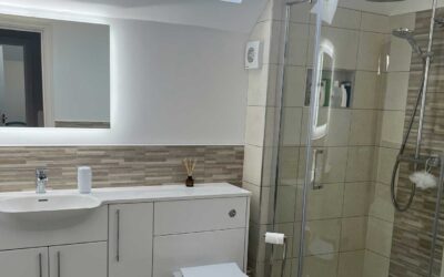 Utopia fitted furniture in white gloss Bathroom in Bury St Edmunds