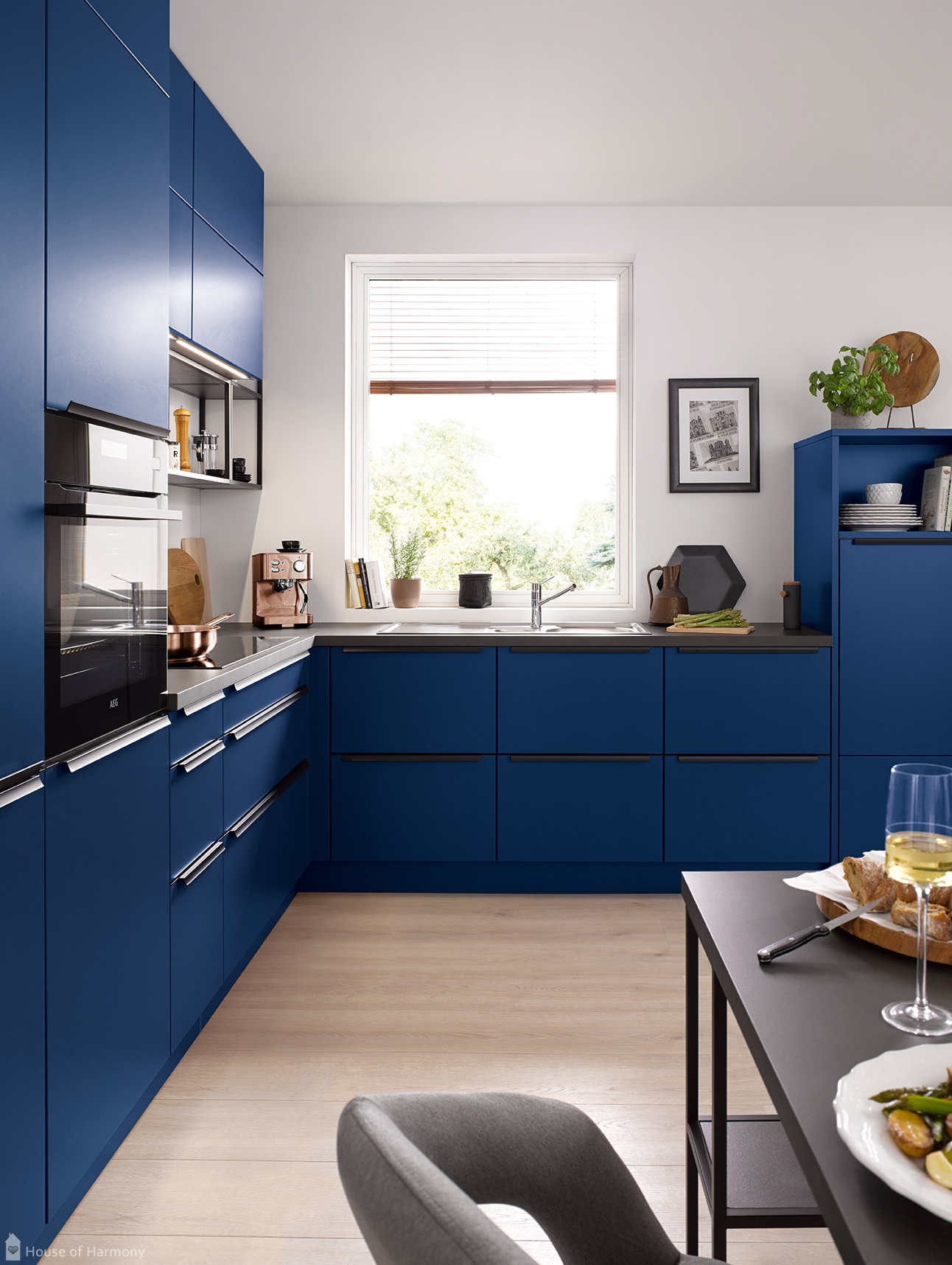 Blue schuller kitchen