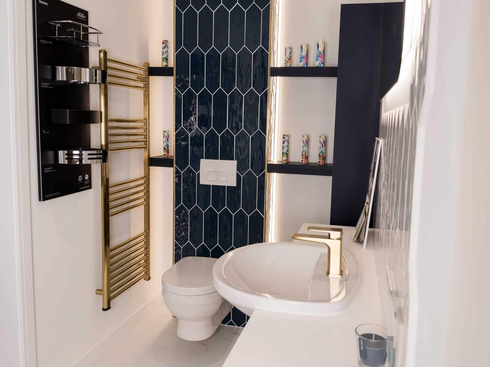 House of Harmony Showroom Display 13 Utopia Original Fitted Furniture Arabella in Azure Blue
