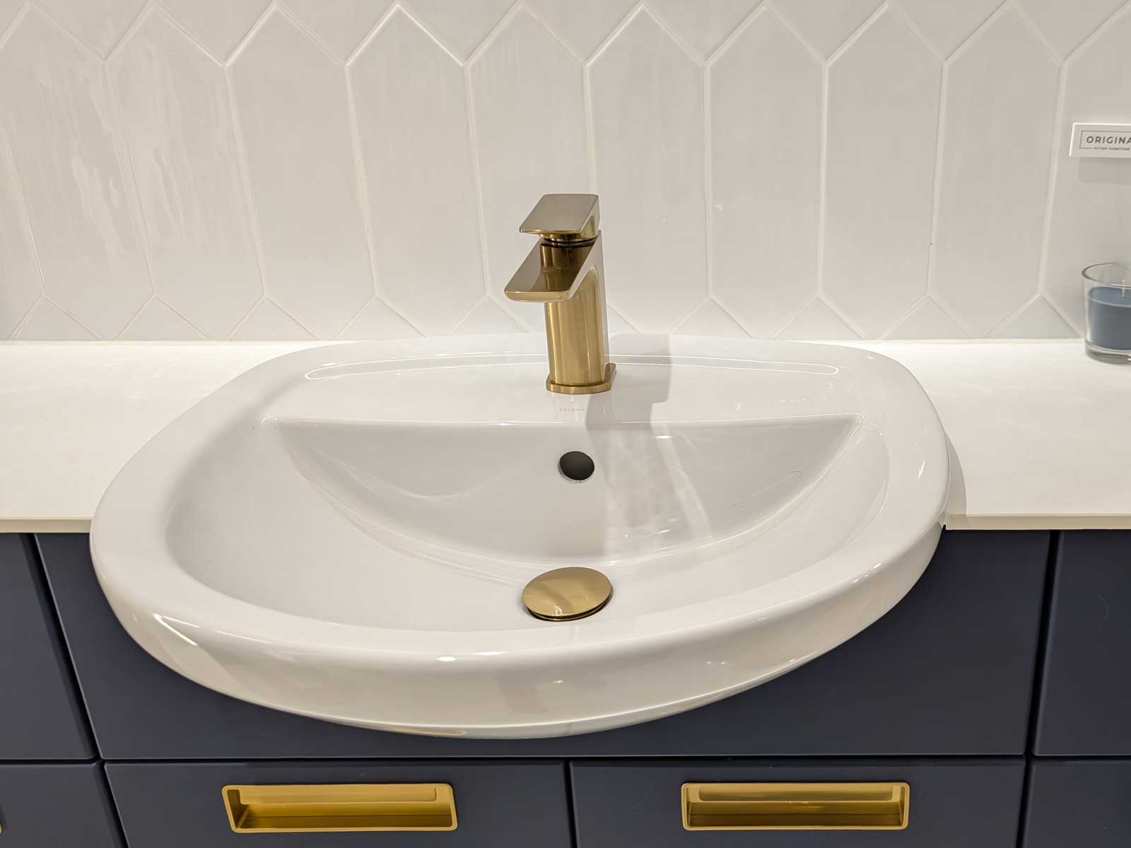 House of Harmony Showroom Display 13 Utopia Original Fitted Furniture Arabella in Azure Blue