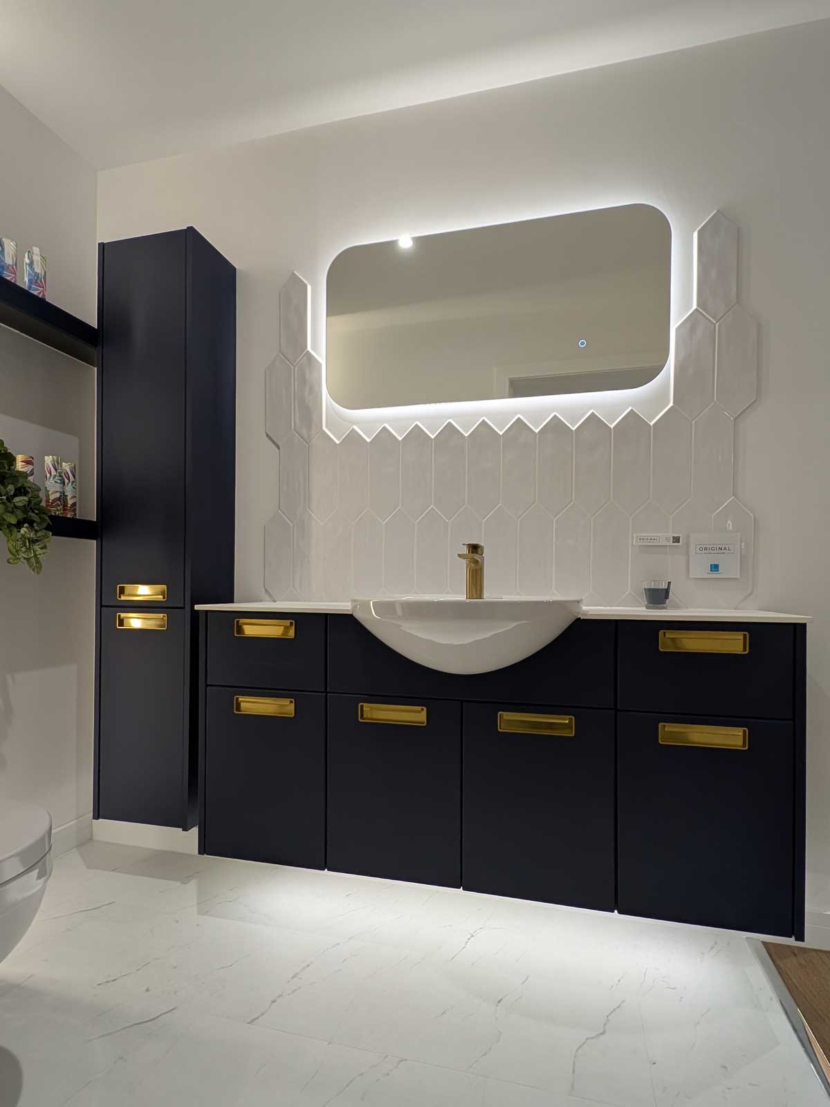House of Harmony Showroom Display 13 Utopia Original Fitted Furniture Arabella in Azure Blue
