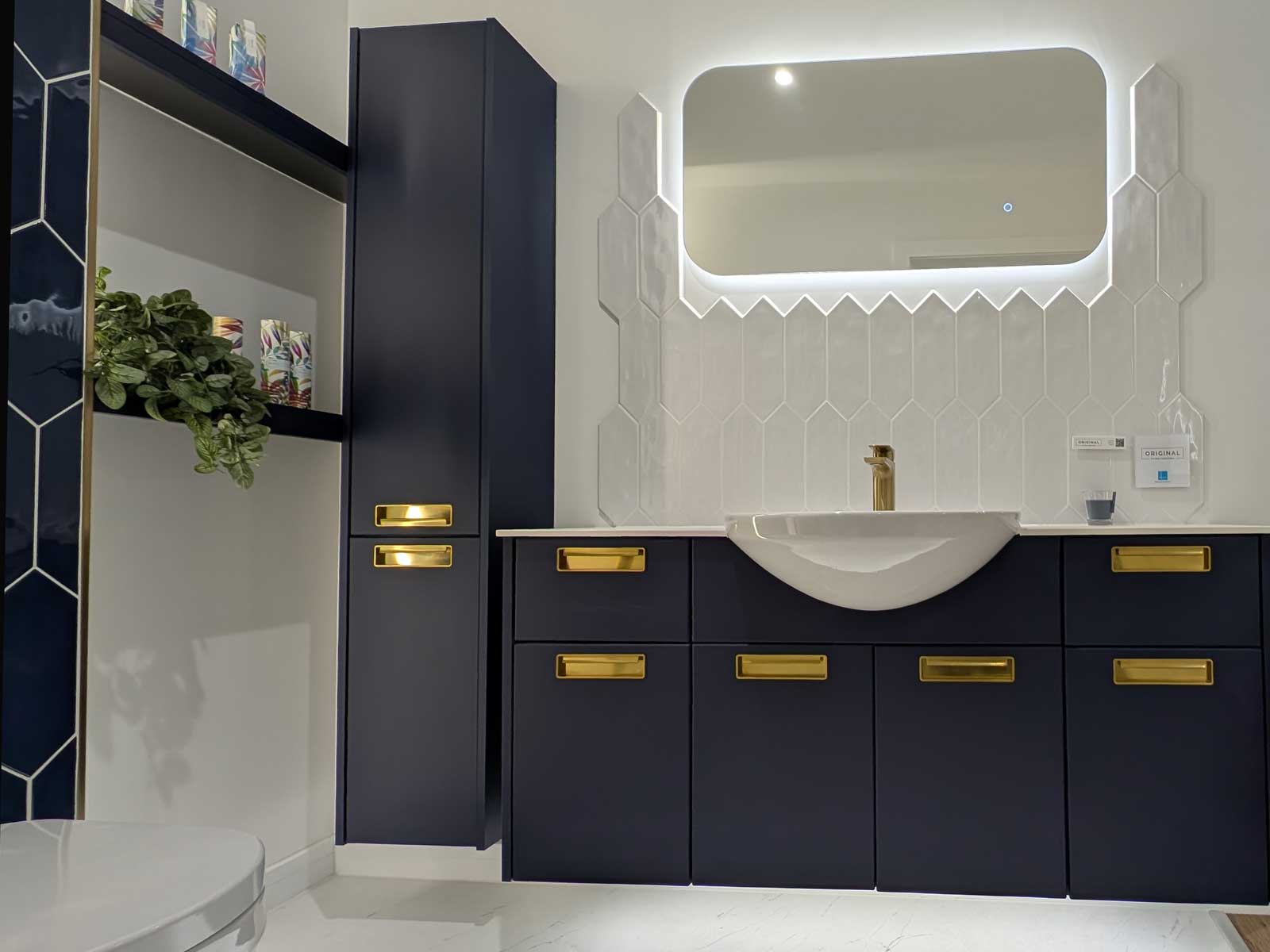 House of Harmony Showroom Display 13 Utopia Original Fitted Furniture Arabella in Azure Blue