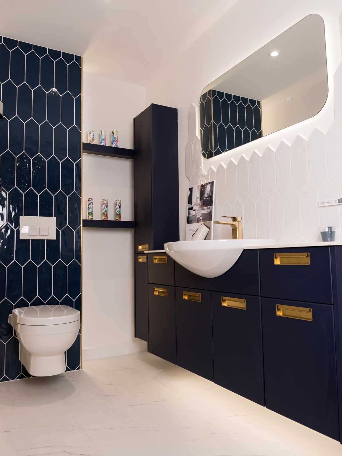 House of Harmony Showroom Display 13 Utopia Original Fitted Furniture Arabella in Azure Blue