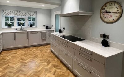 Schüller Vienna kitchen including building work to make a large kitchen dining room