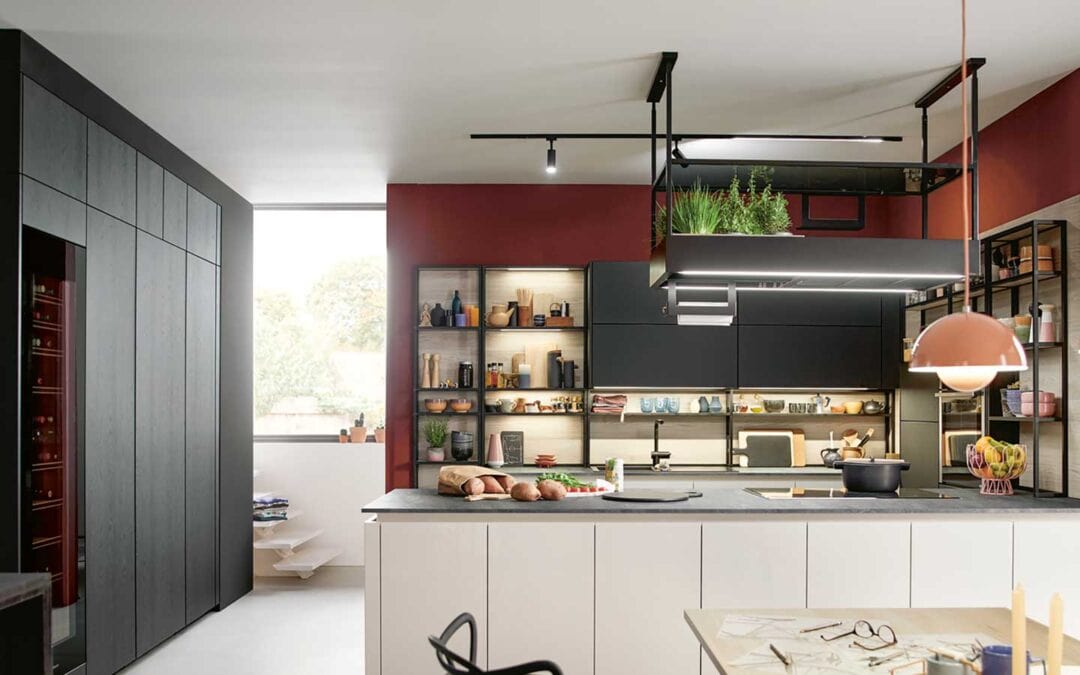 The Schüller Avola kitchen range has a matt lacquered door.  Can be handle or handleless.