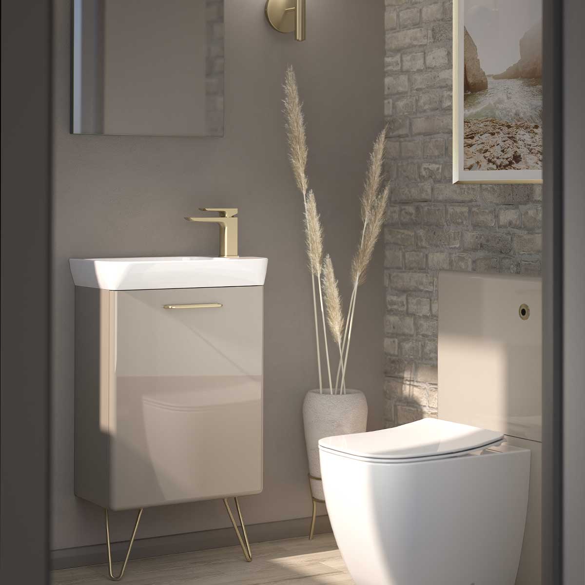 Utopia Chic slabtop cloakroom