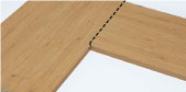 Schuller worktops with tongue and groove connection